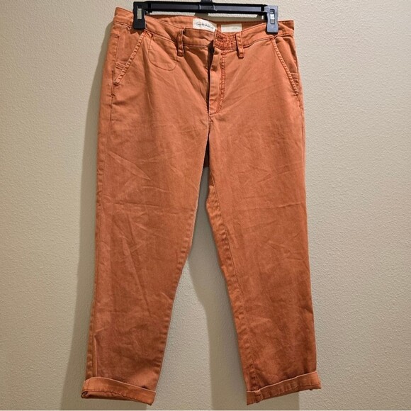 Anthropologie Pants - NWT Anthropologie Maeve Chino Crop Pants Slim Sz 27
